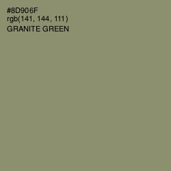 #8D906F - Granite Green Color Image